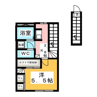 グリーンフィールド岩切C【2階】の間取り