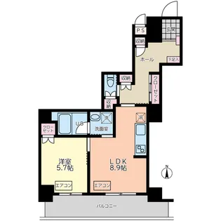 田中コーポラス【1階】の間取り