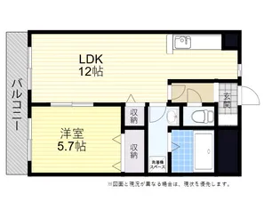 1LDKの間取り画像