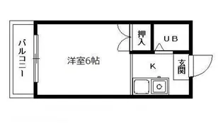 1Kの間取り画像