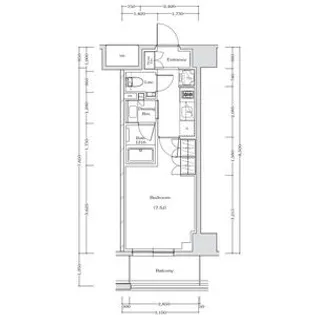 ザ・パークハビオ江坂公園【7階】の間取り