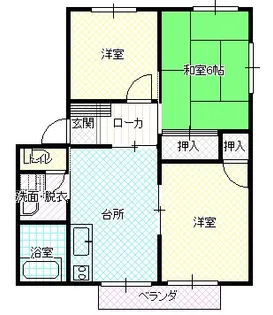ロジュマン千希A【1階】の間取り