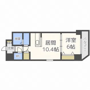 FLAT:T/G【6階】の間取り