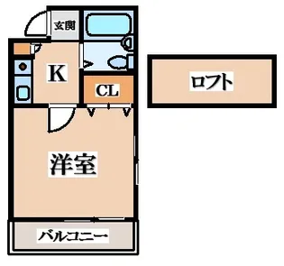 ライズコート住道【1階】の間取り
