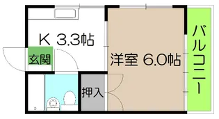 ハイツ塚ノ原【2階】の間取り