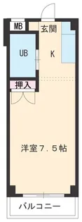 アーバンハイツNY【2階】の間取り