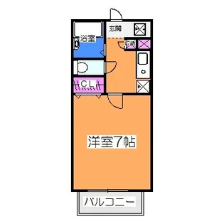 パセオ西之町【2階】の間取り