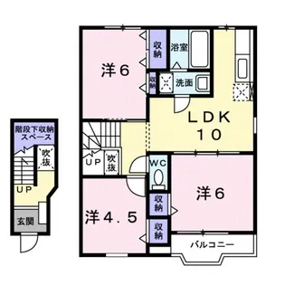 ファミ-ルFUJI A【2階】の間取り