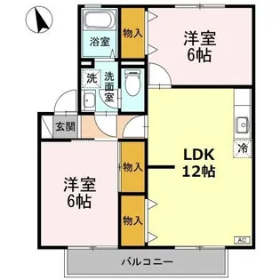 ブレスガーデン III棟【2階】の間取り