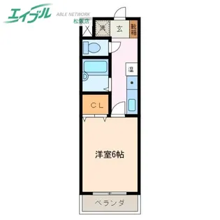 パルテンザ松阪2【1階】の間取り