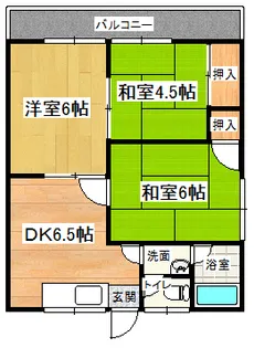 3DKの間取り画像