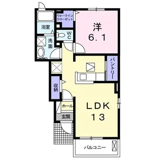 コートカルムA【1階】の間取り