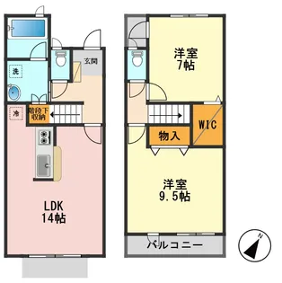 東京都葛飾区青戸2【一戸建】の間取り