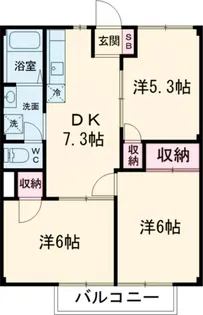 グリーンヒルズなかのI【1階】の間取り