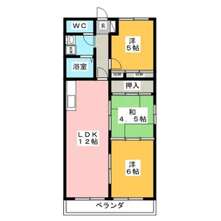 パルテノン【4階】の間取り