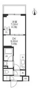 ハーモニーレジデンス蒲田アートヴィラ【3階】の間取り