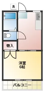 千葉県千葉市花見川区浪花町【アパート】の間取り