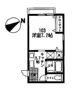 ブリックコート【1階】の間取り