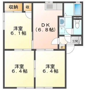 パル A【1階】の間取り