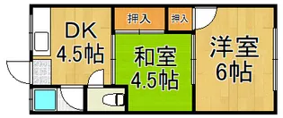 コーポ戸崎【2階】の間取り