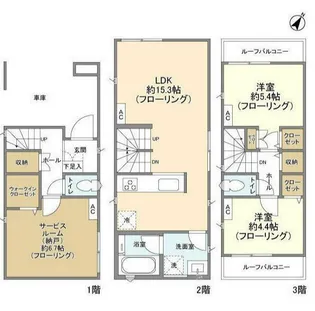 神奈川県横浜市神奈川区西寺尾3【一戸建】の間取り