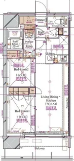 東京都台東区駒形1【マンション】の間取り