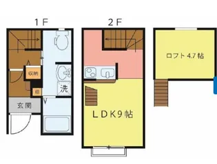 1Rの間取り画像
