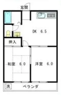 東京都国分寺市高木町1【アパート】の間取り