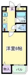 大阪府大阪市住吉区山之内4【マンション】の間取り