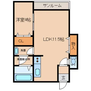 ティファニー【1階】の間取り