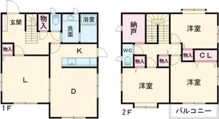 茨城県ひたちなか市津田東4【一戸建】の間取り