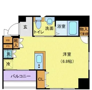 ガリシア日本橋水天宮II【2階】の間取り