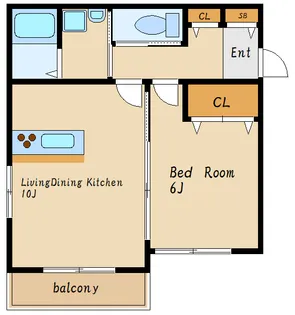 ウエスト大久保II【1階】の間取り