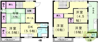 出在家ビル【4階】の間取り