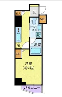 クレヴィスタ錦糸町【2階】の間取り