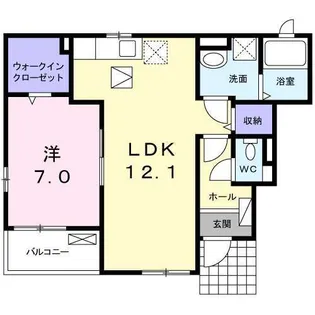 BRILLIANT STAR【1階】の間取り