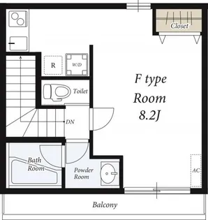 リブリ・M ファースト【2階】の間取り