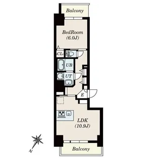 S-RESIDENCE一社【6階】の間取り