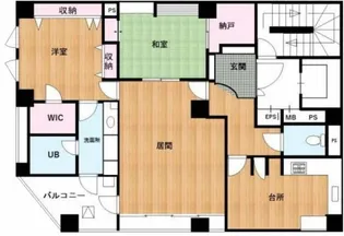プレイス カサレリア【6階】の間取り