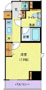 ジェノヴィア新宿中落合スカイガーデン【9階】の間取り