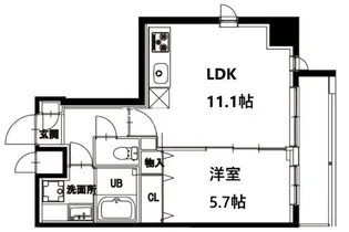 エム・グランヴィア駒形【10階】の間取り