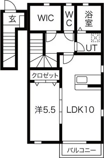 Cassa forte(カッサ フォルテ)【2階】の間取り