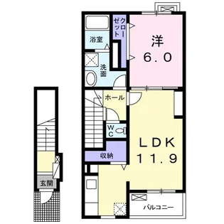 ビオーラ喜沢II【2階】の間取り