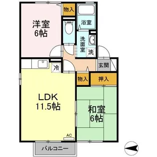 鹿児島県鹿児島市坂之上1【アパート】の間取り