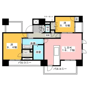 プライムメゾン御器所【2階】の間取り