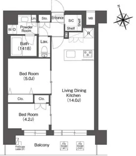 東京都練馬区東大泉2【マンション】の間取り