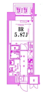 フェルクルールプレスト西横浜【6階】の間取り