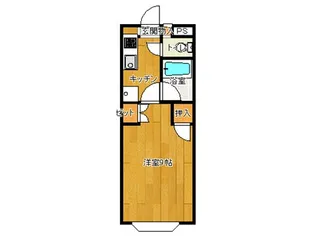1Kの間取り画像