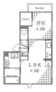 東京都台東区千束3【マンション】の間取り