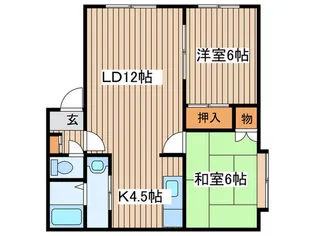 スリーオークスIV【3階】の間取り